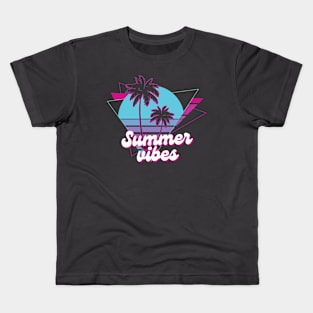 Summer Vibes Neon Kids T-Shirt